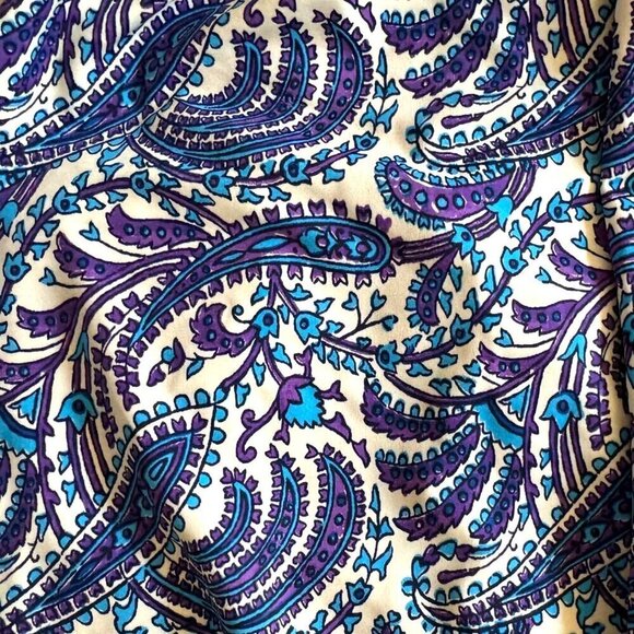 J. Crew Reimagined Plus Size 2X Ruched Swim Bikini Bottoms High Rise Paisley - Picture 6 of 12